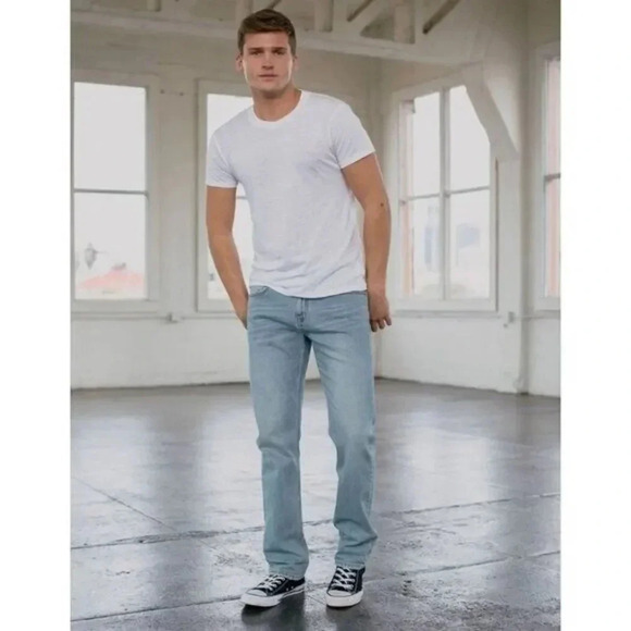 RSQ Light Wash Slim Straight Jeans 30 x 30 - Picture 1 of 4